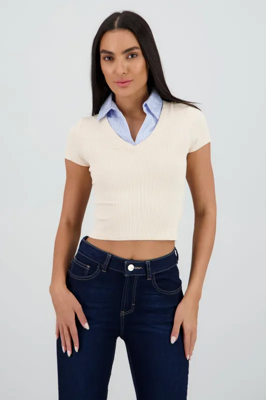 Top polo manga corta sold by Shasa
