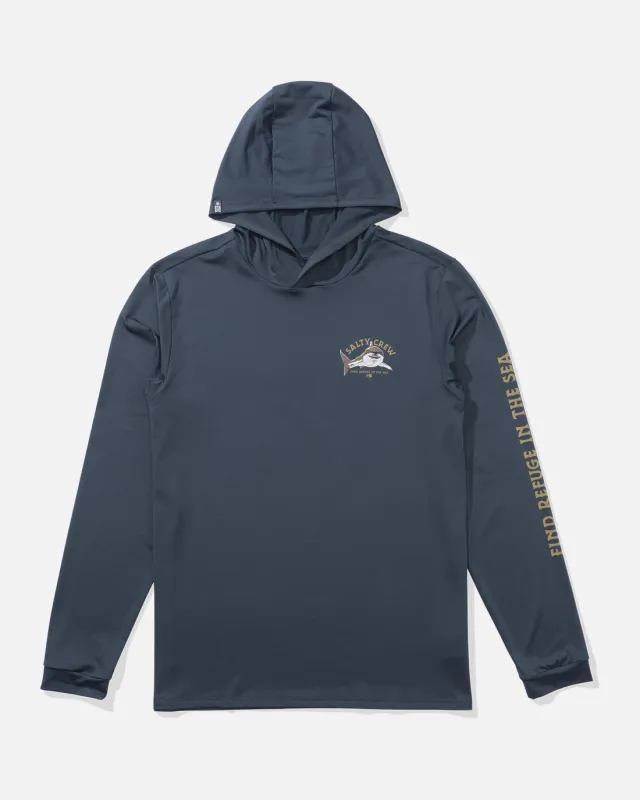 Salty Crew Lurking Sunshirt Hoodie - Bluefin sold by Sun Diego Boardshops