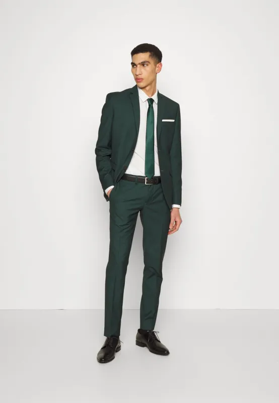 Business 2 Piece Men's Suit Flat Notched Wedding Lapel (Blazer + Pants) sold by Mens Event Wear