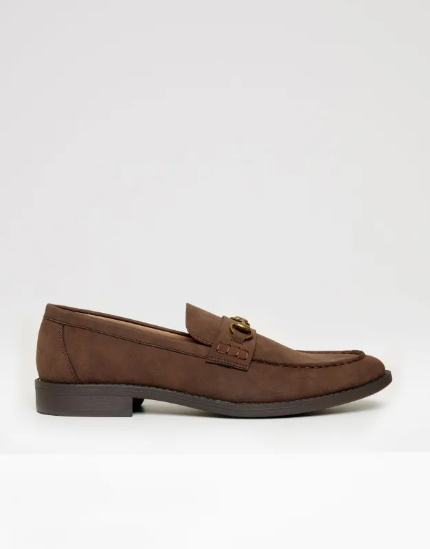 Threadbare Men's Brown Faux Suede Snaffle Loafers sold by Threadbare