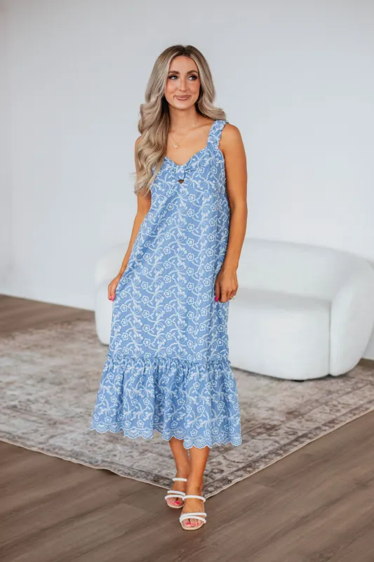 Shalee Midi Dress sold by Wild Oak Boutique