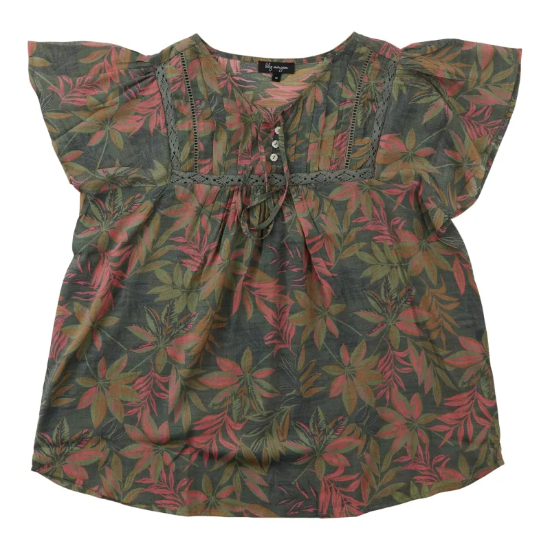 lily morgan Women's Plus Pintuck Blouse sold by Giant Tiger