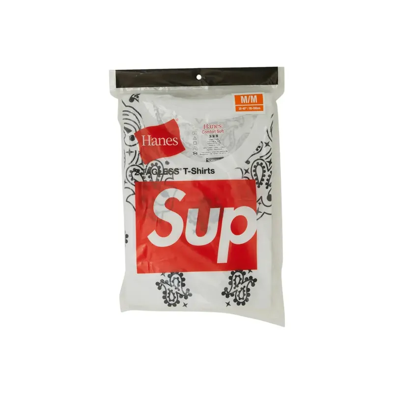 Supreme Hanes Bandana Tagless Tees (2 Pack)White sold by PLUS