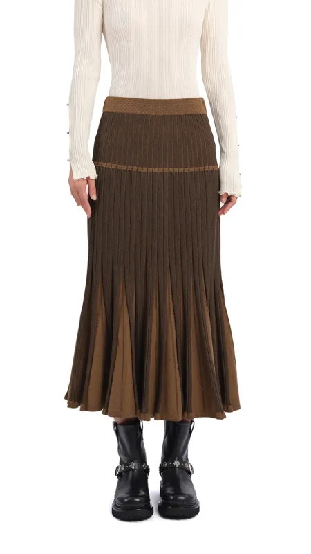 Knitted Flare Skirt sold by INITIAL Fashion