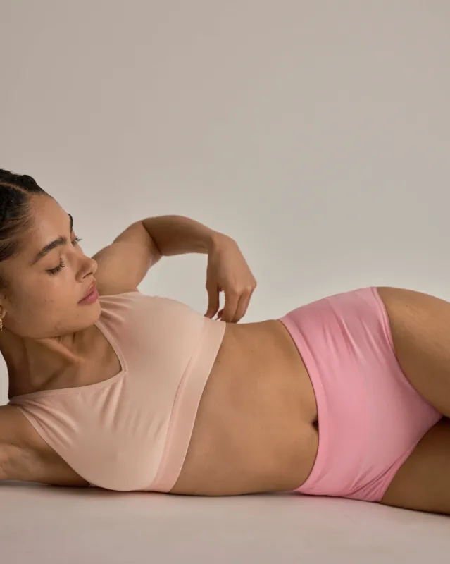 UltimateS Lounge Bra - Peach sold by Universal Standard