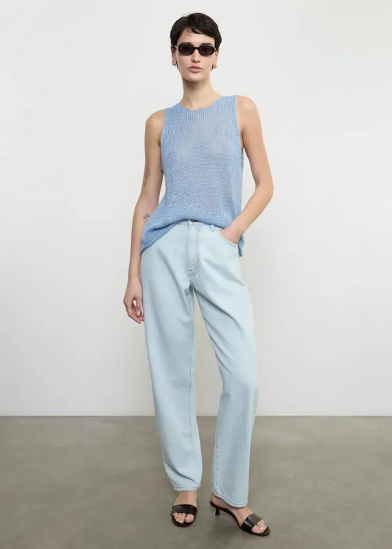 Enza Costa - Linen Open Knit Tank - Multiple Colors sold by Jessie Boutique