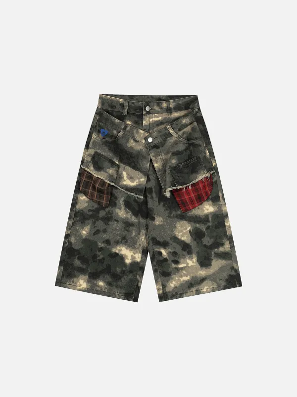 Aelfric Eden Double Waist Camouflage Longline Jorts sold by Aelfric Eden
