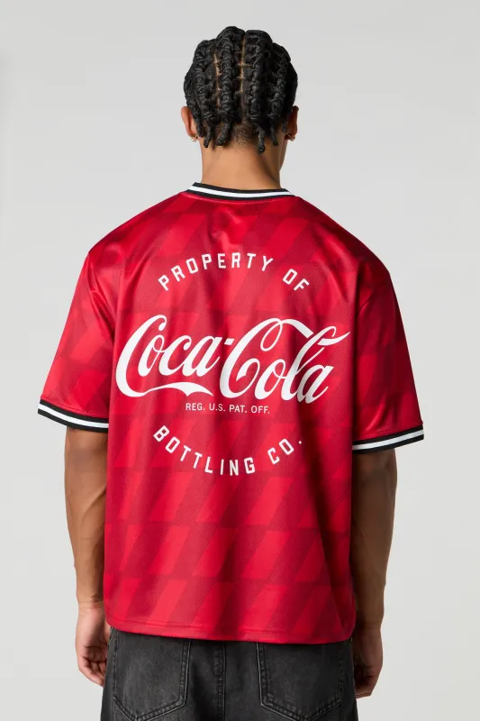 Jersey de base-ball en filet à imprimé Coca Cola sold by Urban Planet