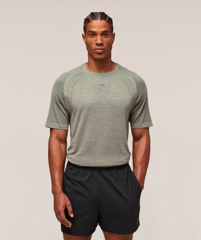 Gymshark Versatile Seamless T-Shirt - Chalk Green/Slate Teal sold by Gymshark