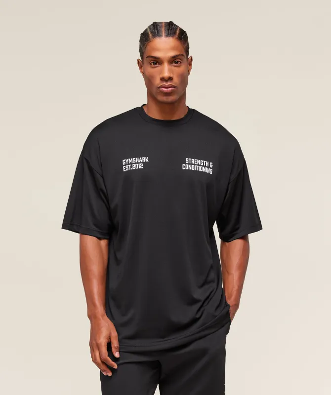 Gymshark S&C Graphic T-Shirt - Black sold by Gymshark