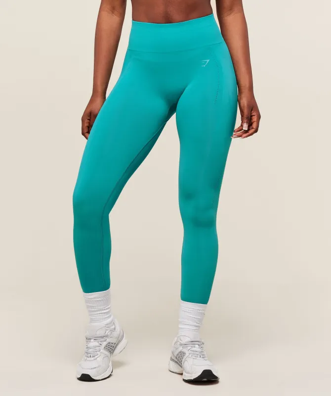 Gymshark Energised Seamless Leggings - Jewel Teal sold by Gymshark