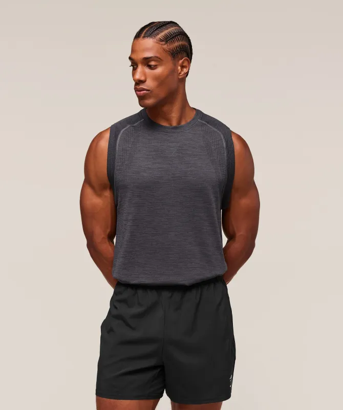 Gymshark Versatile Seamless Tank - Dark Grey/Black sold by Gymshark