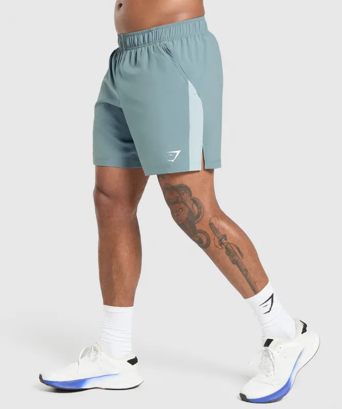 Gymshark Sport  7" Shorts - Rest Blue/Cool Blue sold by Gymshark