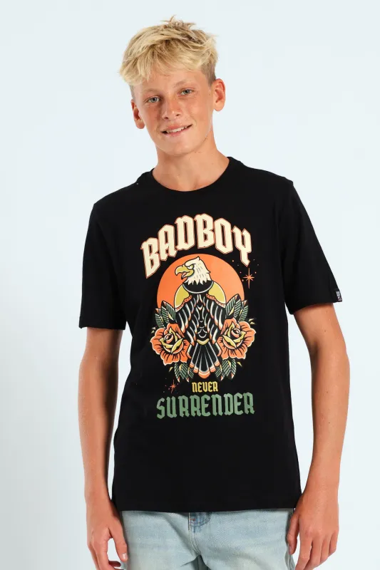 Boys Badboy Eagle Tee - Black sold by Edgars