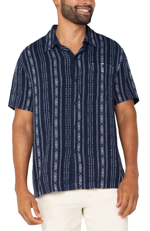 BUTTON UP SHORT SLEEVE SHIRT sold by Liverpool Jeans Company
