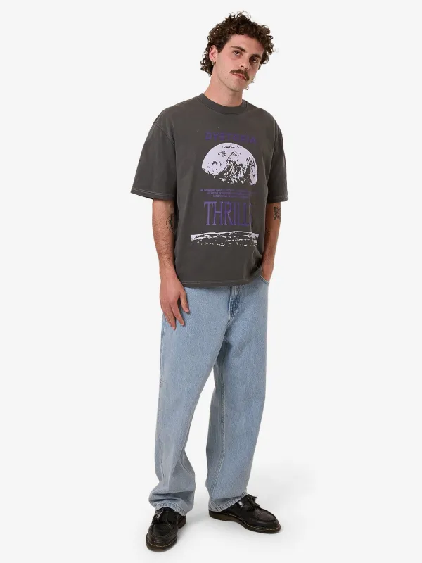 Dystopia Box Fit Cropped Tee - Merch Black sold by Thrills