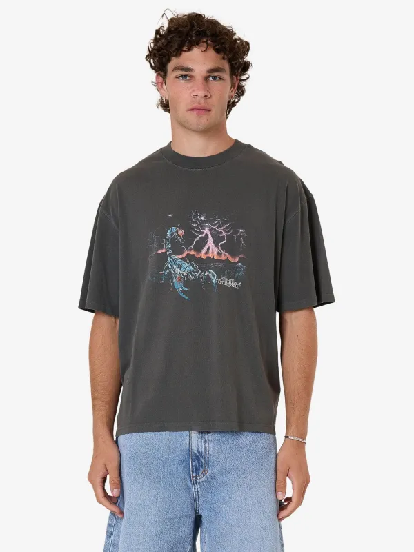 Scorpion Ridge Box Fit Cropped Tee - Merch Black sold by Thrills