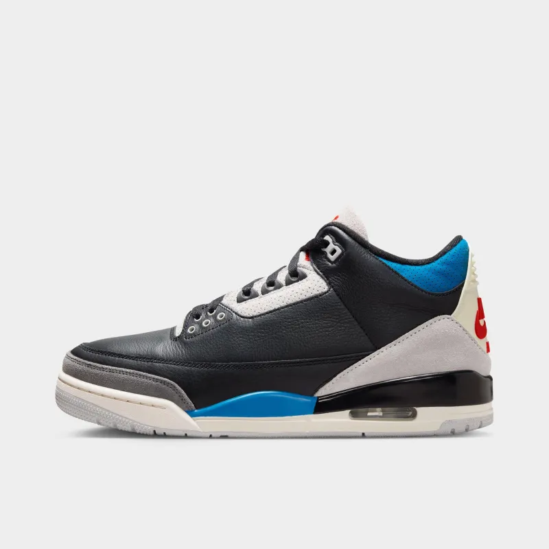 Jordan 3 Retro OG Black / Chile Red - Neutral Grey sold by JD Sports