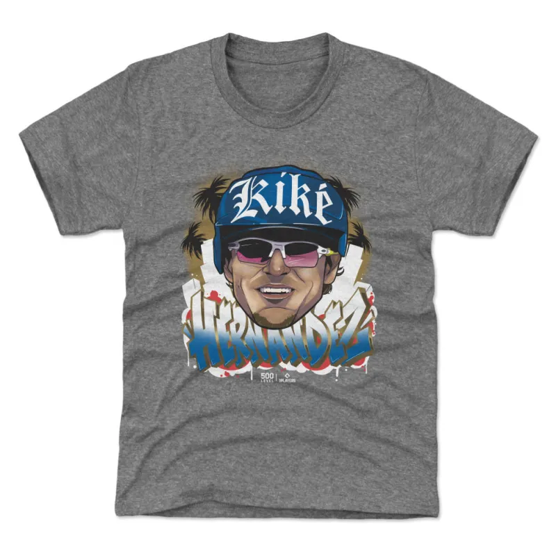 Enrique Hernandez Los Angeles D Graffiti WHT sold by 500 Level