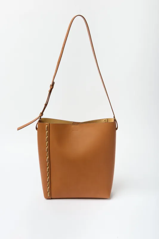 Jil Sander Leather Tan Tote Bag sold by Bessette