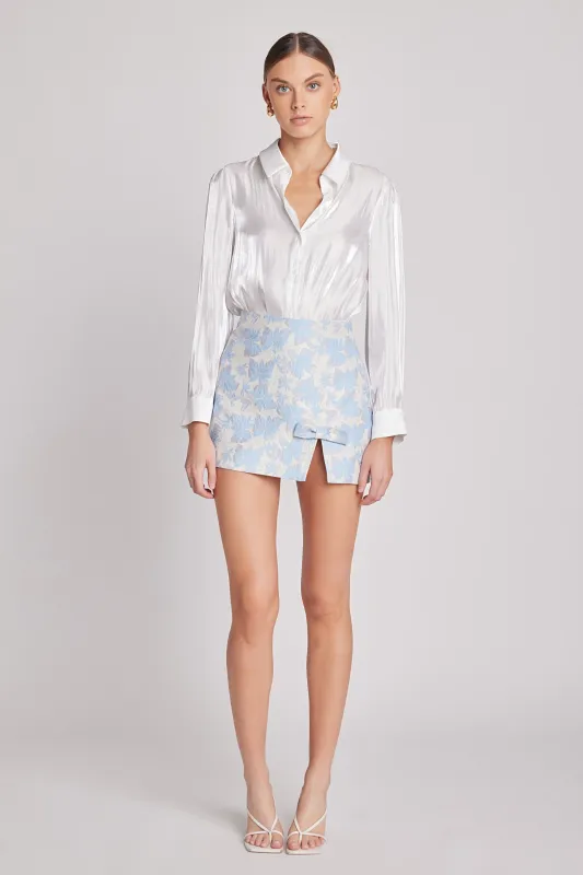 Aria Floral Jacquard Mini Skirt sold by Endless Rose
