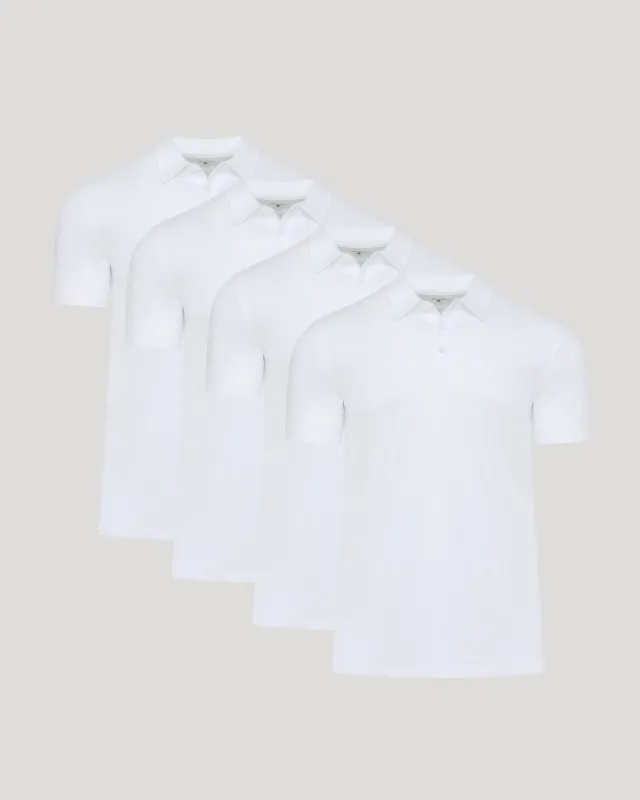 White Pima Polo 4-Pack sold by True Classic