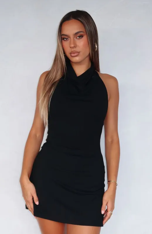 Eternal Glow Mini Dress Black sold by White Fox Boutique