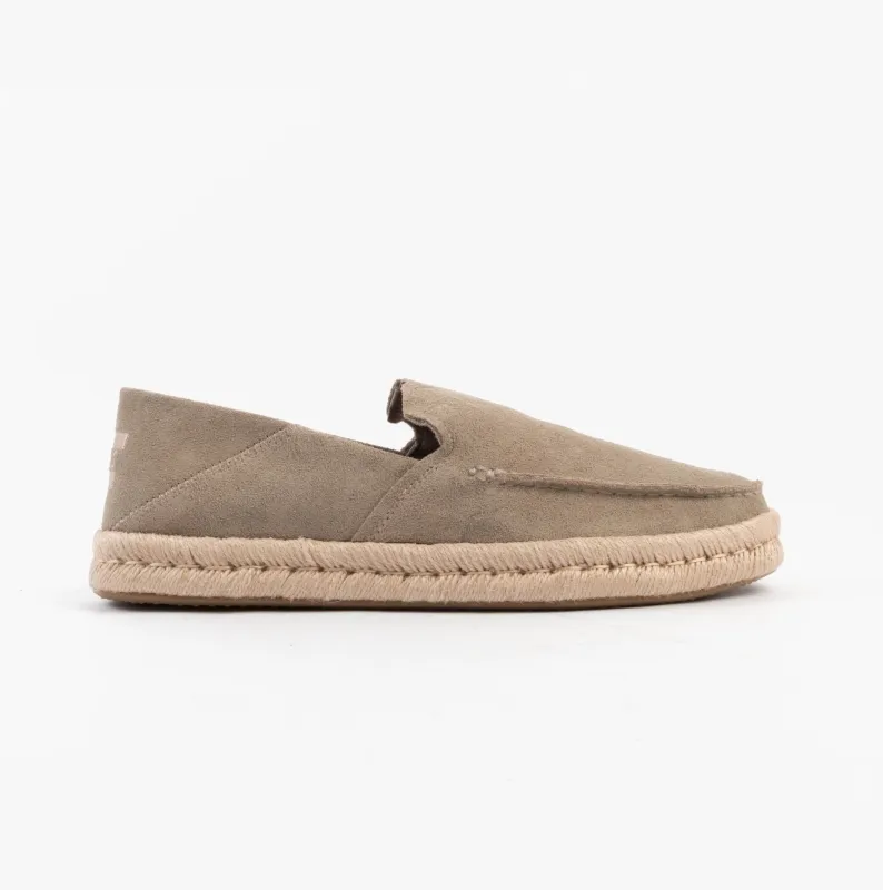 TOMS ALONSO LOAFER ROPE Mens Espadrille Taupe sold by Shuperb