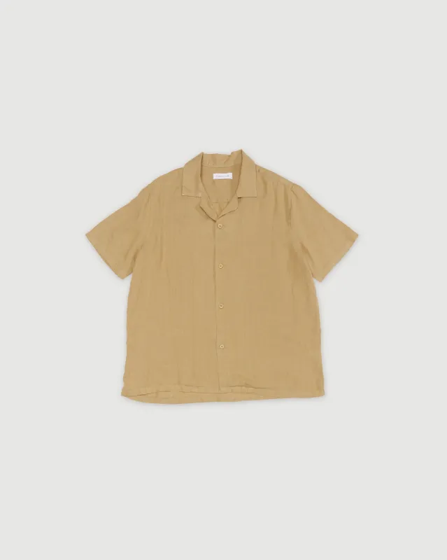Re-Worn Mens Linen Textured Short Sleeve Shirt sold by Assembly Label