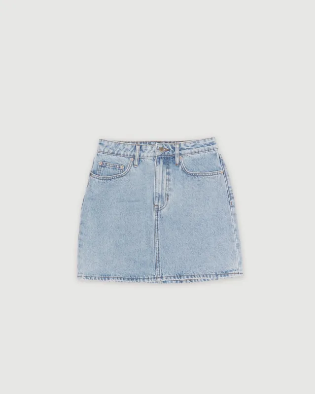 Re-Worn Cotton Denim Mini Skirt sold by Assembly Label