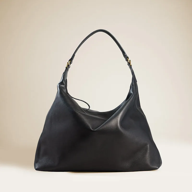 Maurice Hobo - Heritage "Broken-In" Leather Black sold by Parker Thatch