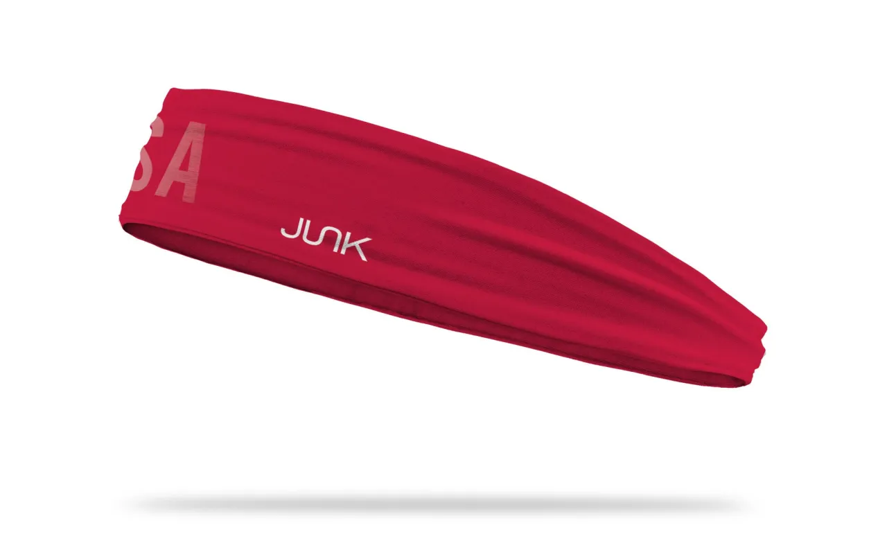 United Red Infinity Headband sold by JUNK Brands