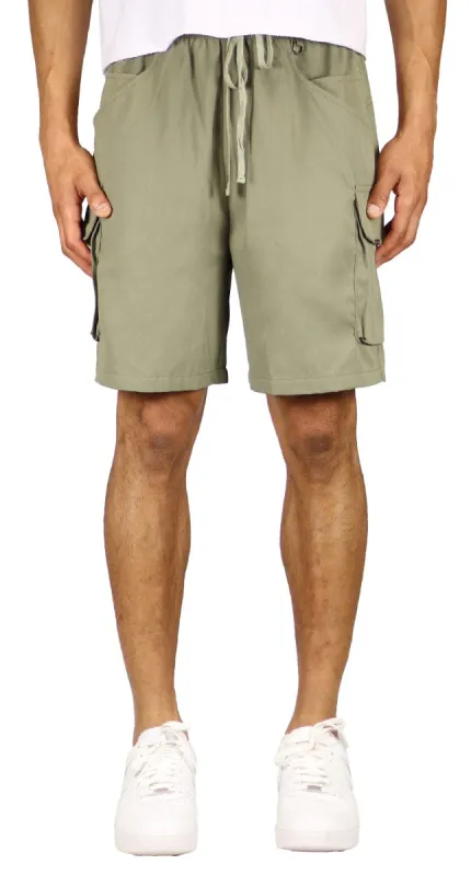 Olive CloudFit Baggy Cargo Shorts sold by Hyper Denim