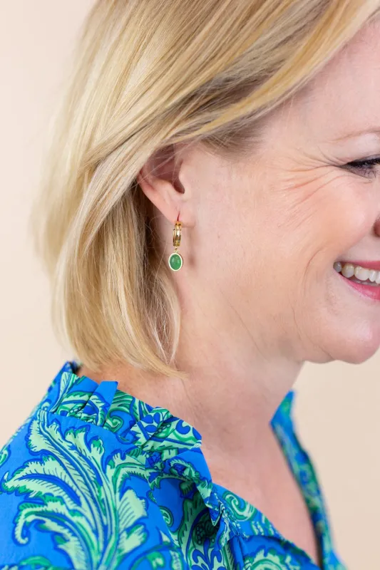 Whitnee Dainty Stone Dangle Earring sold by French Cuff
