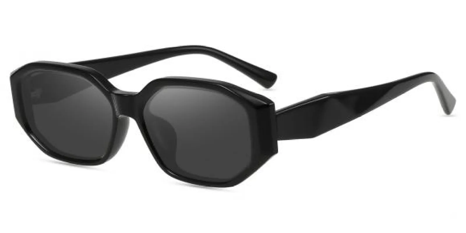 Unisex Sunglasses Medium S60682 | Black Acetate  Geometric Frame | Firmoo UK sold by Firmoo