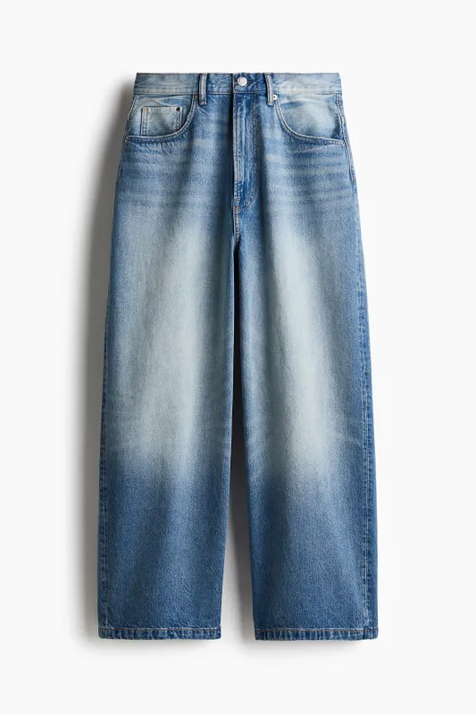 H&M - Super Baggy Jeans - Blue sold by H&M
