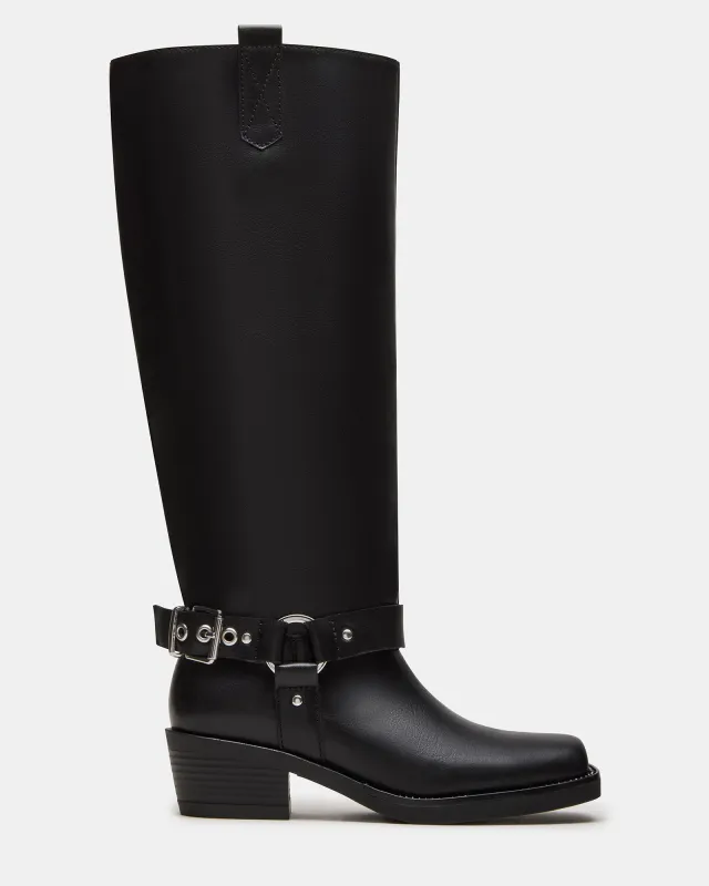 HAWKINS BLACK LEATHER - SM REBOOTED sold by Steve Madden