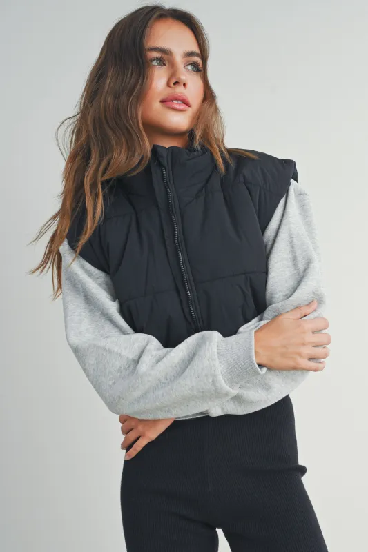 Puffer Crop Vest sold by Evercado