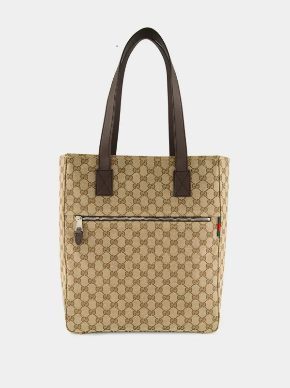 Ebony 	Medium GG Canvas Tote Bag sold by Fashion Clinic
