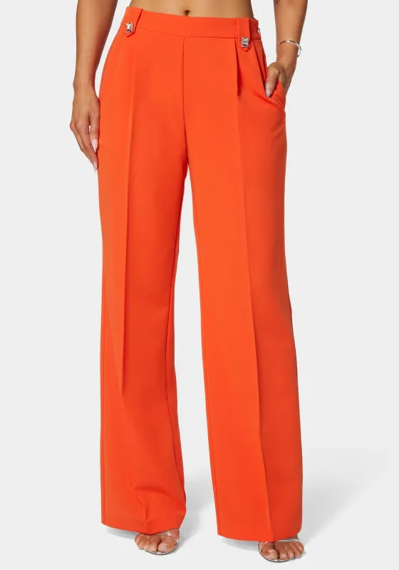 High Waist Straight Flared Pant sold by Bebe