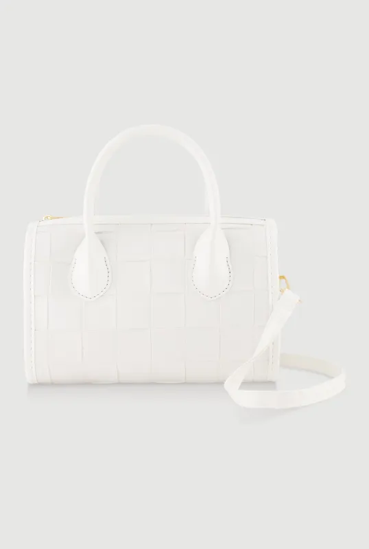 Metallic Faux Leather Crossbody Bag with Removable Strap sold by Rainbow
