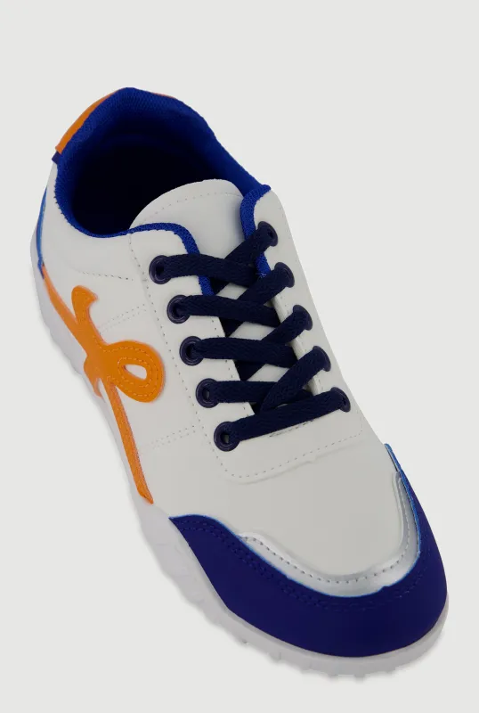 Stylish Lace-Up Sneakers with Round Toe sold by Rainbow