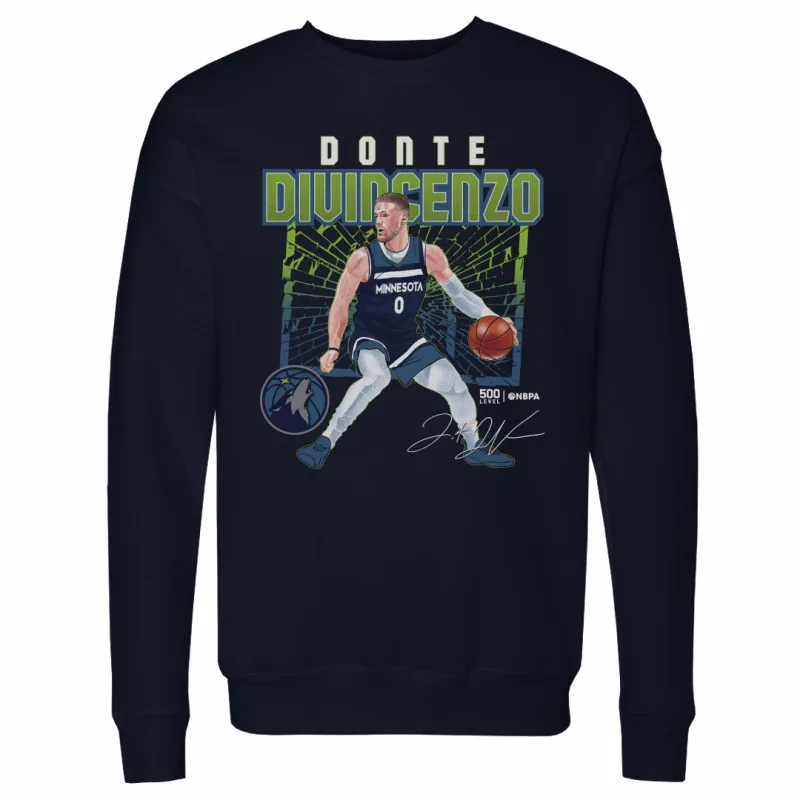 Donte Divincenzo Minnesota Timberwolves Shattered WHT sold by 500 Level