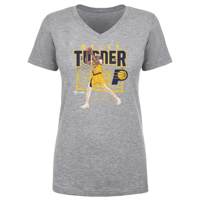 Myles Turner Indiana Pacers Shattered WHT sold by 500 Level