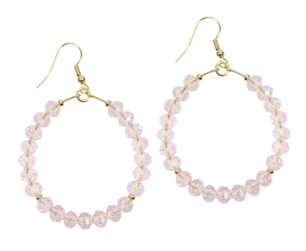 The Chloe Earring - Light Pink sold by Bourbon and Bowties