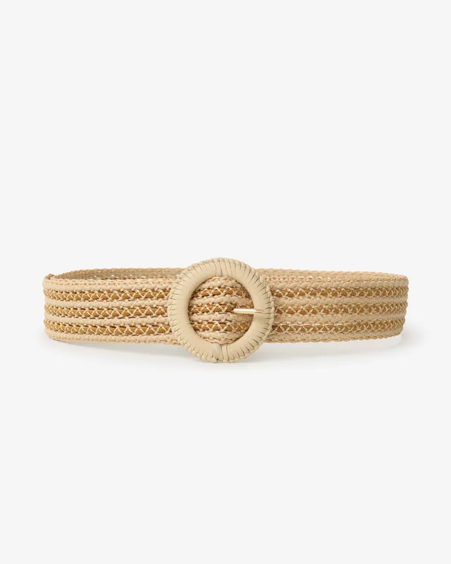 Raffia Belt With Metallic sold by Draper James