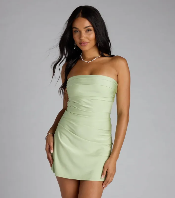 When The Sun Goes Down Tie Back Mini Dress sold by Windsor