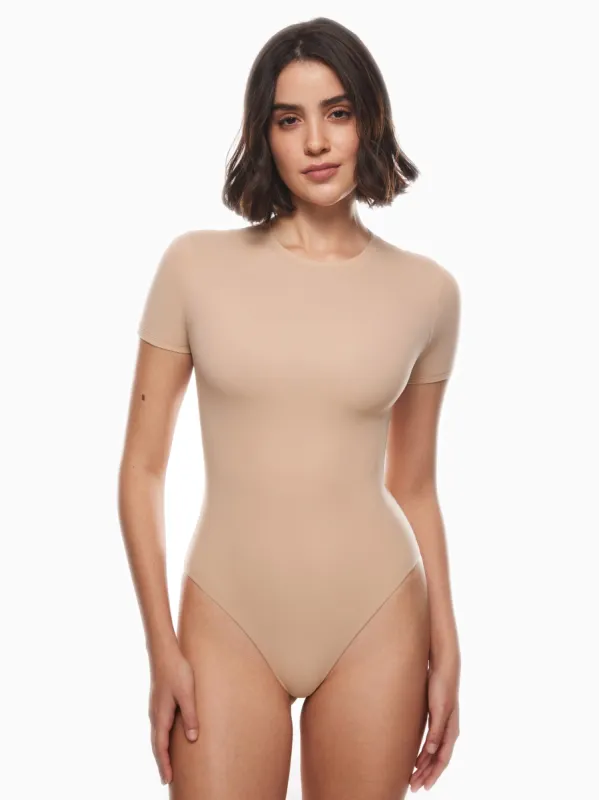 Inbarely® Crew Neck Short Sleeve Bodysuit sold by Inlyric