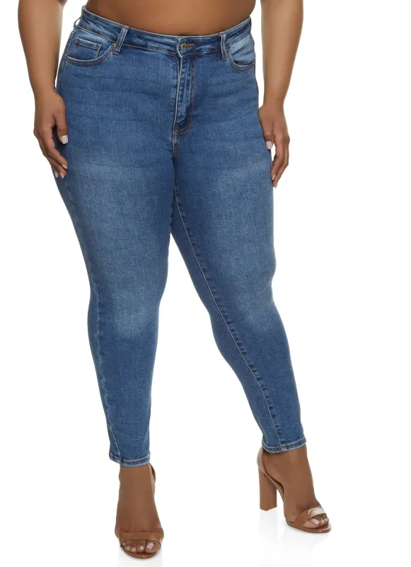 Plus Size WAX Skinny Jeans sold by Rainbow
