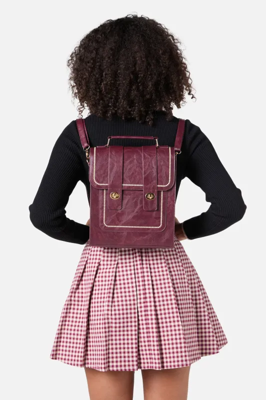 Burgundy Two Way Satchel sold by Princess Highway
